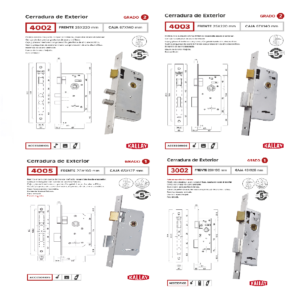 Cerraduras y cerrojos livianas para exterior