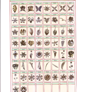 Hojas y flores de chapa